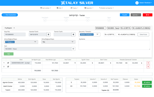 fSilver Stock Operation
